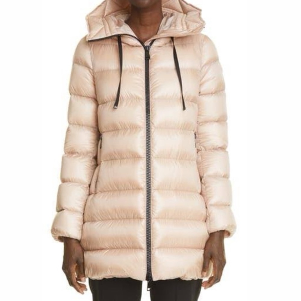 Moncler - Suyen Down Quilted Nylon Hooded Parka in Light Pink Size 3